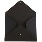 JAM Paper Kraft Chipboard Portfolio, Button and String Tie Closure, Medium, 9.5 x 12 x 0.25, Black Kraft, 2 Pack (2011 202g)-Finish: Smooth