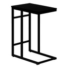 Monarch Specialties 2170 Accent Table - 24"H/Black/Black Metal-Bring a modern tone to your living room, office space, family room or den with this stylish black / black metal C end table