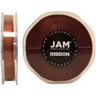 JAM Paper Double Faced Satin Ribbon, .38 Inch Wide x 25 Yards, Chocolate Brown, 2 Pack (803SAchb25g)-Chocolate brown
