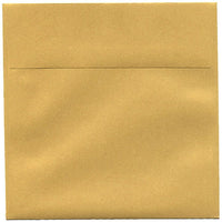 JAM Paper 6.5 x 6.5 Square Envelopes, Stardream Metallic Gold, 50 Pack (GCST508I)-Gold stardream metallic envelope