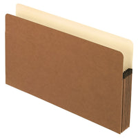 Staples File Pocket, 5.25" Expansion, Legal, 5 Pack-Recycled file pockets have 100% recycled fiber with 30% post consumer fiber