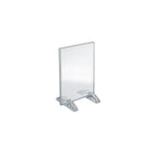 Azar Displays 6" x 4" Vertical/Horizontal Dual-Stand Acrylic Sign Holder, Clear, 10 Pack (132726)-Perfect for schools, businesses, homes, and retail stores