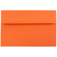 JAM Paper A8 Invitation Envelopes, 5.5 x 8.125, Brite Hue Orange Recycled, 250 Pack (95740H)-Orange recycled envelope