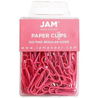 JAM Paper Office Desk Supplies Bundle, Paper Clips & Binder Clips, Pink (218334pi)-Pink