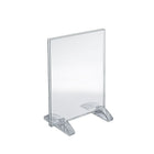 Azar Displays 10" x 8" Vertical/Horizontal Dual-Stand Acrylic Sign Holder, Clear, 10 Pack (132718)-Perfect for schools, businesses, homes, and retail stores