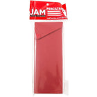 JAM Paper Sliding Plastic Pencil Case - Red - 10 Pack (2166513299g)-Finish: Smooth