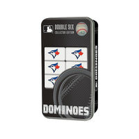 Masterpieces Toronto Blue Jays Double-Six Dominoes (MPC41784)-Perfect for all sports fans, ages 6 and up
