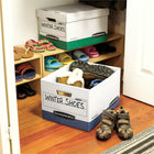 Bankers Box R-Kive Letter/Legal Heavy-Duty Storage Box - Blue - 4 Pack-Corrugate Box, 60% recycled content