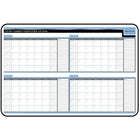 Day-Timer Undated Hardboard Erasable 120-Day Wall Planner - 24" x 36" - Bilingual-24" x 36"