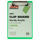 JAM Paper Small Plastic Memo Clipboard - 6" W x 9" H - Green - 12 Pack-Size: Small / Memo Size (6 x 9 inches). Easy to stack and organize. Fits in most bags, backpacks, and brief cases.