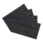 JAM Paper Enveloppes format livret en lin avec fermeture gommée, 5 3/4 x 8 3/4 po, noir, 1000/paquet-Fermeture : gomme