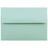 JAM Paper A2 Invitation Envelopes, 4.38 x 5.75, Aqua Blue, 100 Pack (1523981g)-Aqua blue