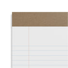 TRU RED Narrow Ruled Notepad - 5" x 8" - White - 50 Sheets/Pad - 12 Pack-White paper