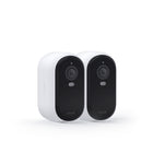Arlo Essential Wire-Free Indoor/Outdoor 2K Security Camera (2nd Generation) - White - 2 Pack-See details in the dark with Color Night Vision