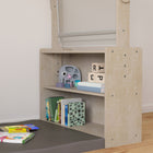 Flash Furniture Bright Beginnings Commercial Grade Green Guard Certified Wooden Quiet Corner Reading Nook with 2 Storage Shelves-Ideal for Preschools, Day Care Centres and Early Learning Academies