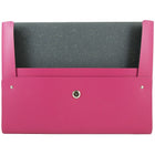 JAM Paper Italian Leather Portfolio With Snap Closure, 10.5 x 13 x 0.75, Fuchsia Pink, 12 Pack (2233320839B)-Material: Italian leather