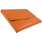 JAM Paper Italian Leather Portfolio With Snap Closure, 10.5 x 13 x 0.75, Orange, Sold Individually (2233320841)-Dimensions: 10-1/2" x 13" x 3/4"