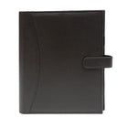 Ashlin Hough Refillable Medium Journal, Black-Our refillable notebook with closure is perfect for your daily notes, attending meetings or journal writing. This comes with a hard bound note book (included) , which can be removed and replaced with a new one. Carry your journal, wherever you go so that you always have it