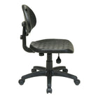 Work Smart Black Self-Skinned Urethane Task Chair -One Touch Pneumatic Seat Height Adjustment