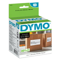 DYMO LabelWriter Shipping Labels, 2-1/8" x 4", 220 Labels-White labels allow for easy-to-read contrast