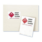 Avery White Laser/Inkjet Permanent I.D. Labels, 5" x 8 1/8", 30 Pack (06573)-For use with Laser/Inkjet printers