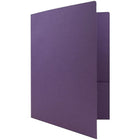 JAM Paper Premium Paper Cardstock Two Pocket Presentation Folders, Dark Purple, 12 Pack (5166613304dg)-Finish: texture