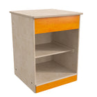 Flash Furniture Bright Beginnings Commercial Grade Wooden Kid's Two Shelf Kitchen Cabinet-Assembles in One Hour or Less