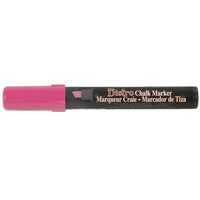 JAM Paper Marvy Uchida Liquid Chalk Marker Erasable Dustless - Chisel Tip - Hot Pink-Hot Pink Chalk Marker