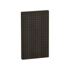 Azar Displays 22" x 13.5" Pegboard 1-Sided Wall Panel, Solid Black, 2 Pack-For use with flat surface