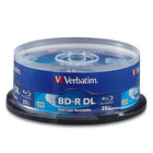 Verbatim 50 GB 6x BD-R, Branded Surface, Spindle, 25 Pack-Blank Blu-Ray media