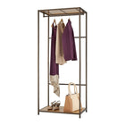 TRINITY  Bamboo Garment Rack, Bronze Anthracite (TBFPRA-2706)-Solid bamboo boards