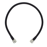 SureCall 2' SC400 Ultra Low Loss Coax Cable with N-Male Connectors, Black-Weatherproof and shrink proof so you never have to worry about them again