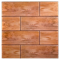 CTG Brands 3D Tile Oak Woodgrain Peel and Stick Wall Tiles, 11.8" x 11.8", Beige, 6 Pack-Set: comes in a box of 6 premium quality 3D wall tiles, suitable for smooth and clean surface