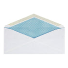 Staples #10 Security Envelopes with Gummed Flaps - 4-1/8" x 9-1/2" - White - 500 Pack-24 lb white stock is durable and easily conceals contents