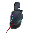 Havit USB 7.1 Surround Sound, Passive Noise Reduction,with RGB Colour & Microphone - Navy Blue-USB cord