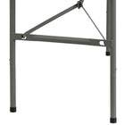 Flash Furniture 30"W x 60"L Bi-Fold Granite Plastic Folding Table - White-Seats up to 6 Adults