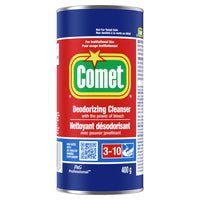Comet en poudre, professionnel, 400 g-Les nettoyants en poudre ne se contentent pas de blanchir les taches tenaces, ils désinfectent également en même temps qu’ils nettoient