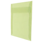 JAM Paper 6 x 6 Square Envelopes, Leaf Green Translucent Vellum, 100 Pack (PACV513g)-Size: 6" x 6"