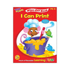 TREND enterprises Inc. Wipe-Off Activity Book -  I Can Print Standard Manuscript - Grade Preschool JK - SK-Softcover book with dry-erase pages for young children to practice basic motor skills, writing, and reading