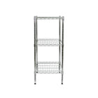 Futech 3 Tier Wire Shelf, 23"W x 12, 5"D x 38"H, Chrome-
Colour: Chrome