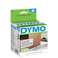 DYMO LabelWriter Shipping Labels, 2-5/16" x 4", 300 Labels-White labels allow for easy-to-read contrast