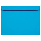 JAM Paper 9" x 12" Booklet Catalog Coloured Envelopes - Blue Recycled - 50 Pack-Blue Envelope