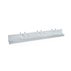 Azar Displays 2" x 13.5" J-Bar System, 4 Pack (900051)-Plastic hooks attached for easy mounting