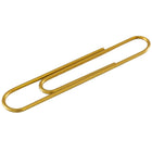 JAM Paper Coloured Jumbo Paper Clips, Large, Gold, 75 Pack (21832060)-These Colourful paper clips are great for organzing papers and documents at home, school, or the office!