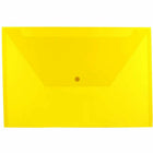 JAM Paper Plastic Envelopes with Snap Closure - Legal Booklet - 9.75" x 14.5" - Yellow - 12 Pack -Colour: Yellow 