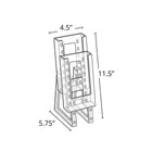 Azar Displays Modular Brochure Holder, 9" x 4.12", 2 Pack (252331)-Dimensions: 9"H x 4.12"W
