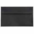 JAM Paper A10 Invitation Envelopes, 6 x 9.5s, Black Linen Recycled, 100 Pack (36168g)-Black