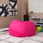 Flash Furniture Oversized Solid Hot Pink Bean Bag Chair-Cotton Upholstery