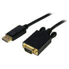 StarTech DisplayPort to VGA Adapter Converter Cable, DP to VGA 1920 x 1200, Black, 6 Ft.-Connect a DisplayPort source directly to a VGA display or projector, with no additional adapters or cables