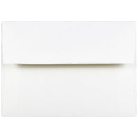 JAM Paper A6 Invitation Envelopes, 4.75 x 6.5, Strathmore Bright White Wove, 100 Pack (STTW661g)-Bright white